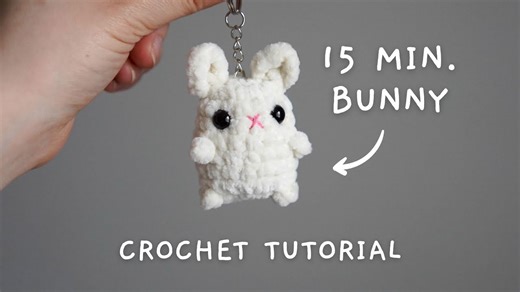 Crochet a Bunny Rabbit in 15 Minutes | No-Sew Amigurumi Pattern