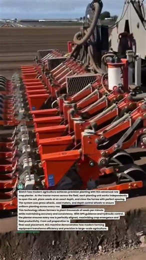 High-Speed Precision Row Crop Planter in Action | Modern Farming #farming #tractor #agriculture