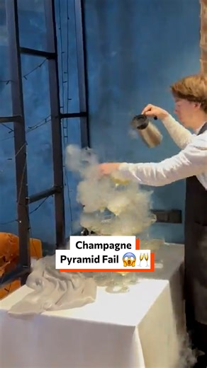 Champagne pyramid fail 😱🥂 | Twisted