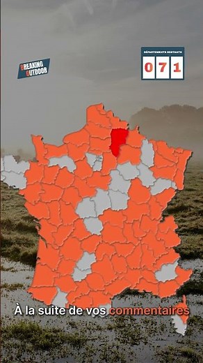L’Aisne éliminée : plus que 70 départements en lice