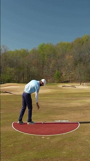 Take free relief and then you can hole out your next stroke... literally! 🤯 | USGA Rules of Golf