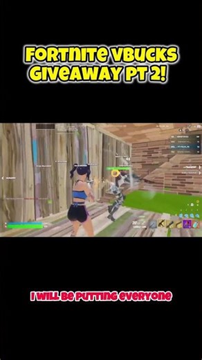 Fortnite vbucks giveaway for 3k subs pt 2! #fortnite #fortniteclips #gaming #giveaway #vbucks