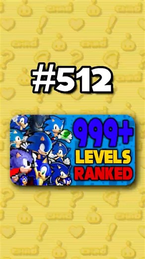 Number 512 - Ranking ALL 999+ Sonic Levels from Worst to Best #sonicthehedgehog