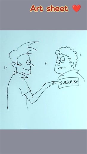 cartoon drawing 👍🤠❤️ #artsheet #drawingtutorial