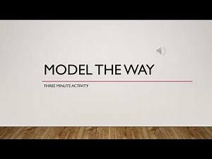 EDLD 7307 | Module/Week 2 | Model the Way Activity