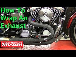How To Wrap a Motorcycle or ATV Exhaust Pipe