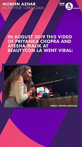 34K views · 219 reactions | Should celebs be called out - like Ayesha Malik did with Priyanka Chopra at BeautyCon LA - for using their social platforms to comment on political issues?  Listen to Mobeen Azhar's show 'Celebs Doing Politics' on BBC Sounds | BBC Asian Network | Facebook