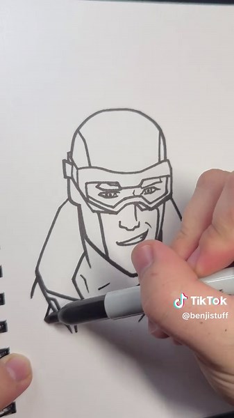 Rex Spolde drawing tutorial from Invincible 🤞 #fyp #art #drawing #invincible #rexsplode #omniman