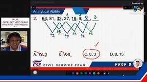 🌟 Civil Service Exam Review 2025: Numerical Ability by Prof D! 🚀 Enrollment is now open for Civil Service Exam Intensive Coaching via ZOOM. Limited slots available, so don’t wait to secure your spot! 📩 Message us for inquiries and more details. Let’s make your dreams a reality—see you there, future CSE Passer! ❤️ | ORC Online Review PH