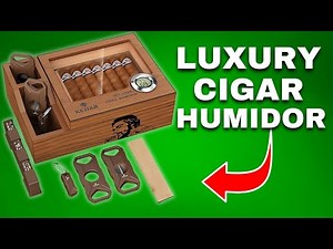 Luxury Cigar Humidor Review | Holds 30 Cigars + All Accessories! | Unboxing & Setup