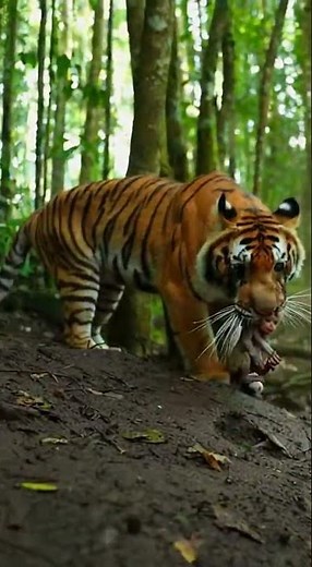 Tiger Saves Baby Monkey From Crocodile in a Shocking Jungle Rescue!