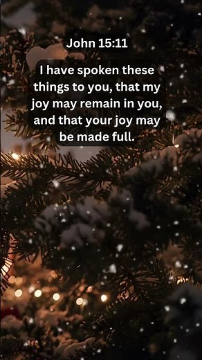Journey of faith and spiritual growth | John 15:11 Daily Bible Verse