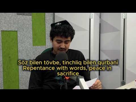 Söz bilen tövbe (Repent with Words) by Alerk Ablikim