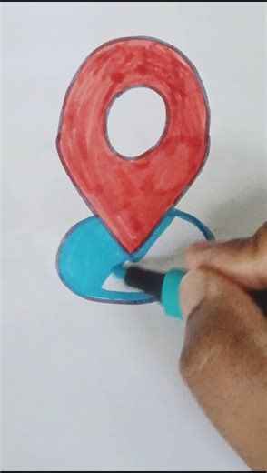 Easy Location map drawing and coloring 💟 #artideas