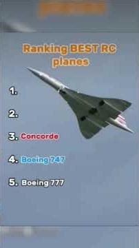 ranking the best rc planes