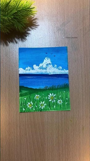 #easy & #beautiful gouache water color painting ideas for beginners 🥰🎨🖌️ #art #drawing #shorts