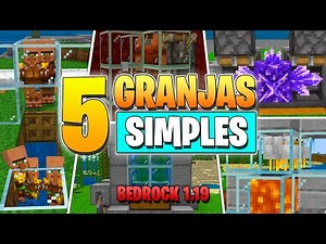 Minecraft Bedrock: 5 GRANJAS SIMPLES 1.19 🔥 #21
