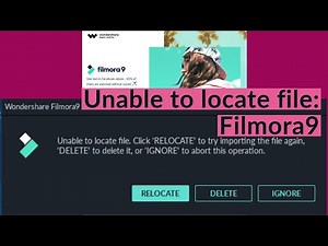 Fimora9 wondershare: File unable to locate issue and how to fix it