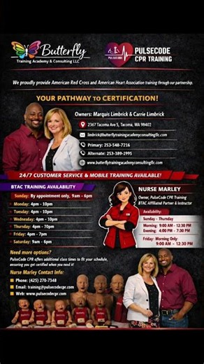 July CPR, First Aid & BLS Classes Filling FAST | Limited Seats | Butterfly Training Academy