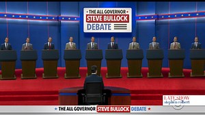Sure, twenty candidates qualified for the first round of Democratic debates. But only one candidate qualified for the “All Governor Steve Bullock” debate. | The Late Show with Stephen Colbert