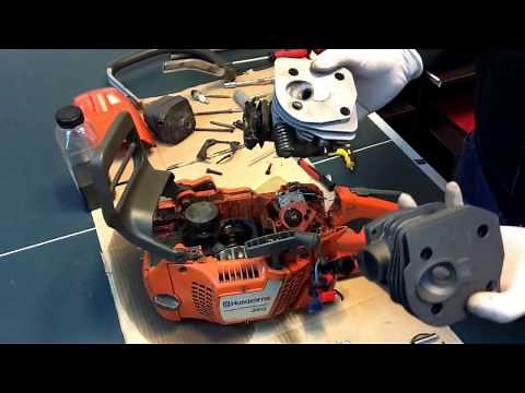Engine rebuild on a Husqvarna 340, 345, 350 chainsaw