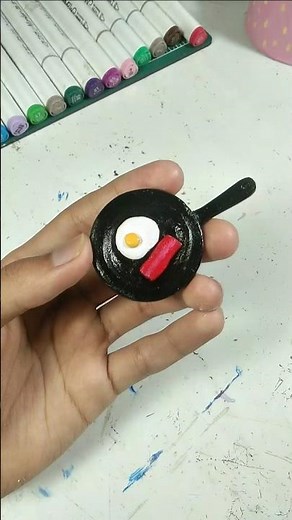 How to Make a Clay Fridge Magnet ✨ | Easy DIY Tutorial #craftaddict #shorts #diy #crafts