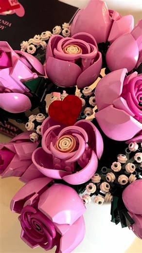 Cute Heart Surprise with LEGO Roses