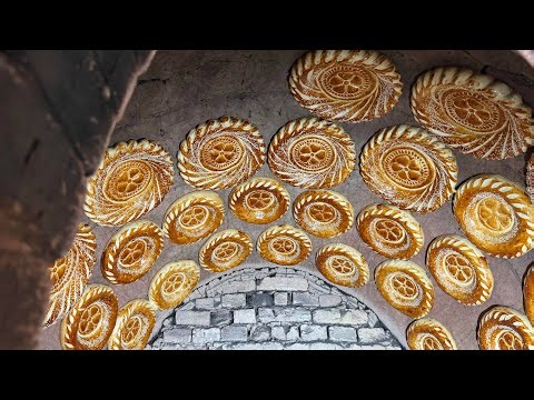 “Making Traditional Uzbek Bread That Looks Like Art | Tandoor Magic