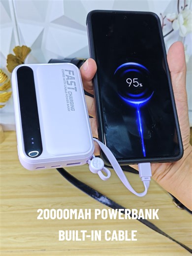 20000mAh Power Bank with Built-In Cable Review