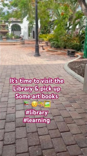 It’s time to visit the library & get books for my online class #library #learning #art #keepreading