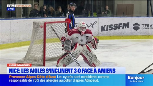 Ligue Magnus : les Aigles de Nice chutent 3-0 à domicile face à Amiens