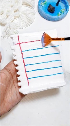making a notebook with clay part 2 🗒️😳#shorts #youtubeshorts #craft #art #tranding