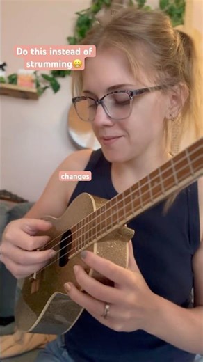 Stop the boring strumming & do this instead 😍🎶 #ukulele #music #tutorial #learnmusic #fyp #ukelele