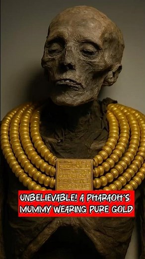 The Golden Shebyu Collar of Pharaoh Psusennes I #tutankhamun #egyptianmuseum #pyramidsofegypt