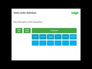 Sage X3 - How to Create Sales Orders