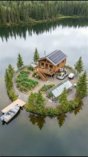 He Built a Modern Military Cabin on a Private Island