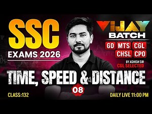 SSC Maths Classes | Time, Speed & Distance #8 | SSC GD, MTS, CGL, CHSL, CPO Maths PYQ | Ashish Sir