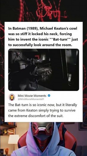Batman 1989 Michael Keatons Stiff Cowl Forced Him to Invent the Iconic Bat-Turn