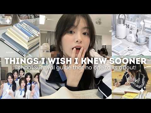 School Advice You’ll Actually Use | How to actually survive school 🤍