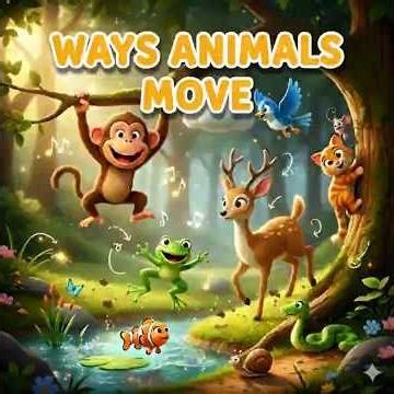 Ways Animals Move #homeschoolingfun #facts #school #kids #youtubeshorts #toddlers #education #shorts