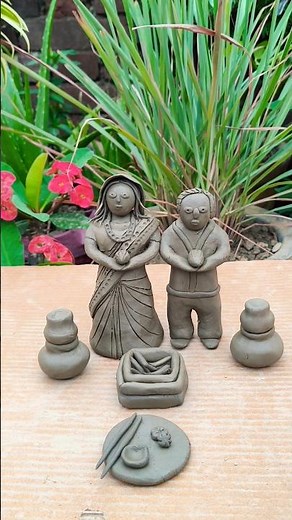 diy clay doll wedding, #miniature #art #creativeclayideas #claycookware #kitchenset #clay #claycreat