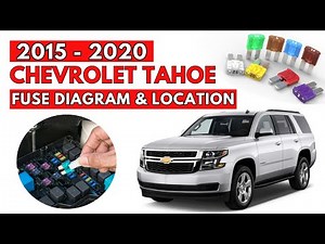 Chevrolet Tahoe (2015 to 2020) Fuse Box Diagrams & Location User Guide