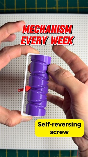 Ivan Novikov | It might look a bit like a weird worm gear, but it’s twice as cool. The self-reversing screw doesn’t just spin things around, it guides the... | Instagram
