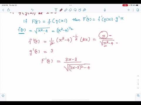 Derivative of composite functions