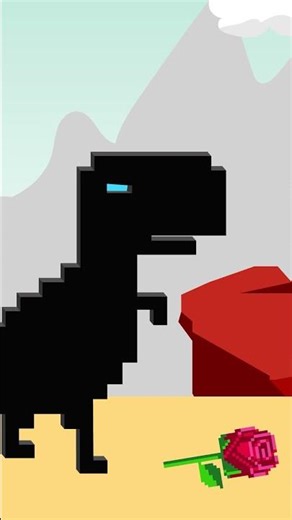 Pixel Dino / sad story #shorts