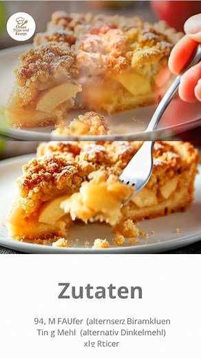 🍎✨ Apfelkuchen in nur 10 Minuten im Ofen! ✨🍎 Superschnell, saftig und perfekt für spontane Naschmomente! Zutaten: 3–4 Äpfel 🍏 (alternativ Birnen 🍐) 200 g Mehl 🌾 (alternativ Dinkelmehl) 100 g Zucker 🍯 100 g Butter 🧈 2 Eier 🥚 1 TL Backpulver ⚡ Zimt nach Geschmack 🌿 Zubereitung: Äpfel schälen, entkernen und in kleine Stücke schneiden. Butter und Zucker cremig rühren, Eier unterrühren. Mehl, Backpulver und Zimt mischen und zum Teig geben. Apfelstücke vorsichtig unterheben. Teig in eine gefe
