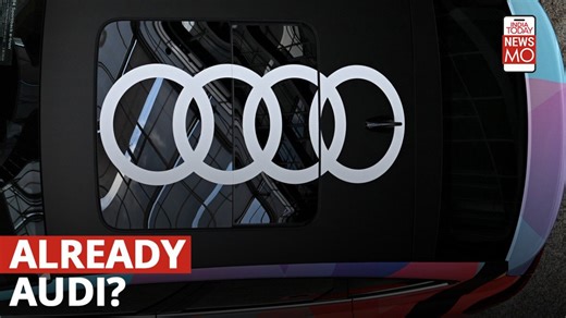 Audi drops iconic four rings logo in newly launched electric car in China following Jaguar's logo revamp