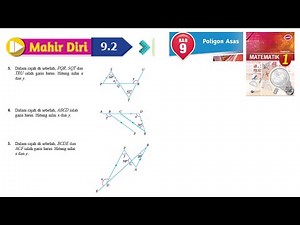 KSSM Matematik Tingkatan 1 Bab 9 poligon asas mahir diri 9.2 no3-no5 buku teks form 1