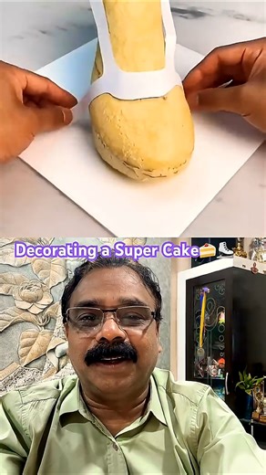 DIY💥Decorating a Shoe 🍰⛸️❣️കേക്ക് ഷൂസ് മോഡൽ♥️👌#cake #cakedecoration #ytshort