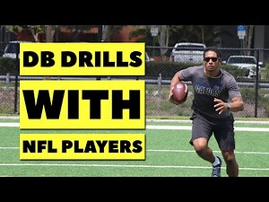 DB Drills with NFL Players | W Drill Series | How to Play DB